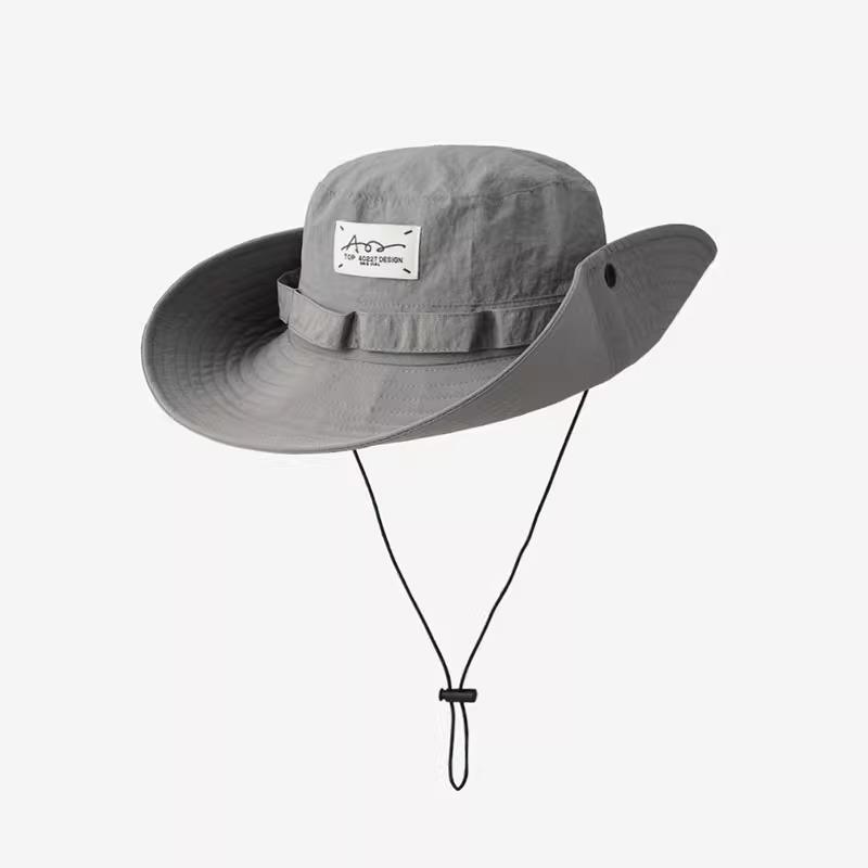 Western Cowboy Hat Women's Summer Big Eaves Sunscreen Quick Drying Mountaineering Hat Men's Outdoor Camping Shade Fisherman Hat