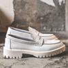 Zapatos Doudou Nuevos de Primavera Zapatos Casuales para Hombre Zapatos Británicos para Hombre Zapatos Pequeños de Cuero Genuino Px37-J