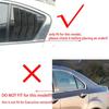 For Honda Accord 8th Sedan 2008-2013 ABS Plastic Rear Window Quarter Louver Scoop Cover Side Vent Trim Car Adhesive Accessories