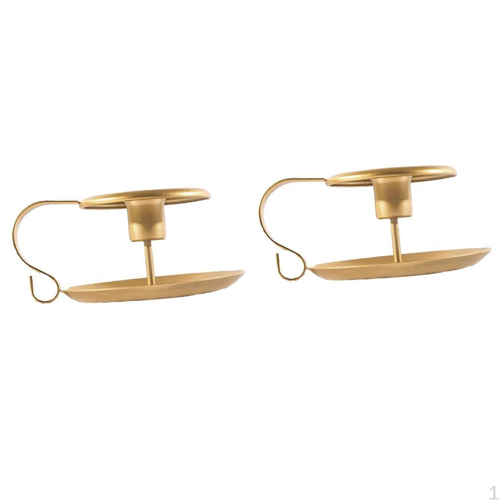 Metal Candle Holder, E Golden