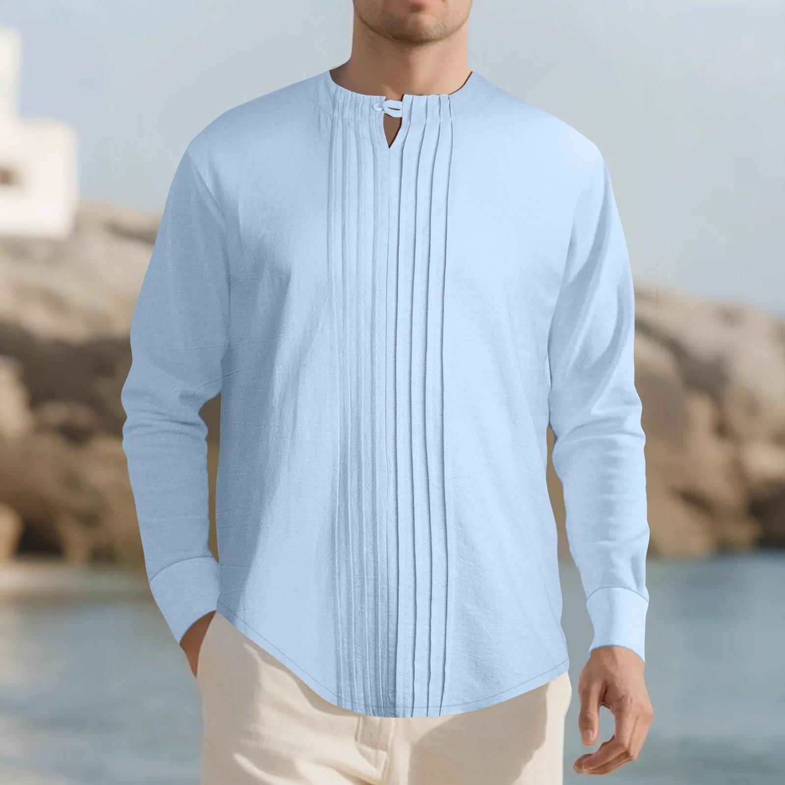 

Новый однотонный льняной дизайн для европейской и американской мужской повседневной спортивной одежды M