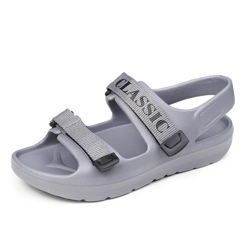 

Free shipping Men Rubber Sandals Beach Shoes Adjustable Open Shoes Soft Summer Breathable Sandalias Hombre Lightweight 39
