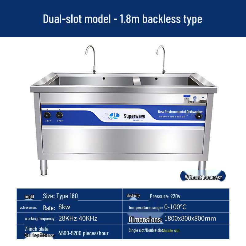 Commercial Ultrasonic Dishwasher & Vegetable Washer for Kitchens, Restaurants, and Hotels