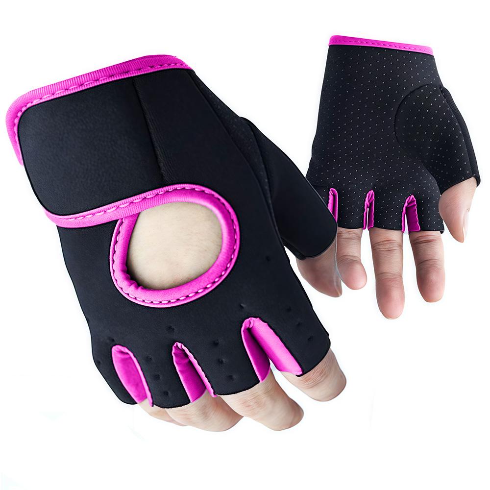 Women Men Fitness Gym Gloves Weightlifting Gloves Half Finger Breathable Non-slip Gel Pad Bodybuilding Training Dumbbells Gloves 6