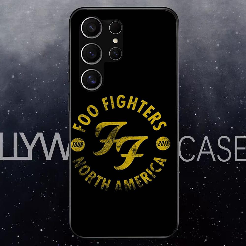 F-Foo F-Fighters Band Phone Case For Samsung S25 Edge Ultra S23 S22 S21 S20 Ultra Plus S24 Fe A54 A53 A25 Glass Cover