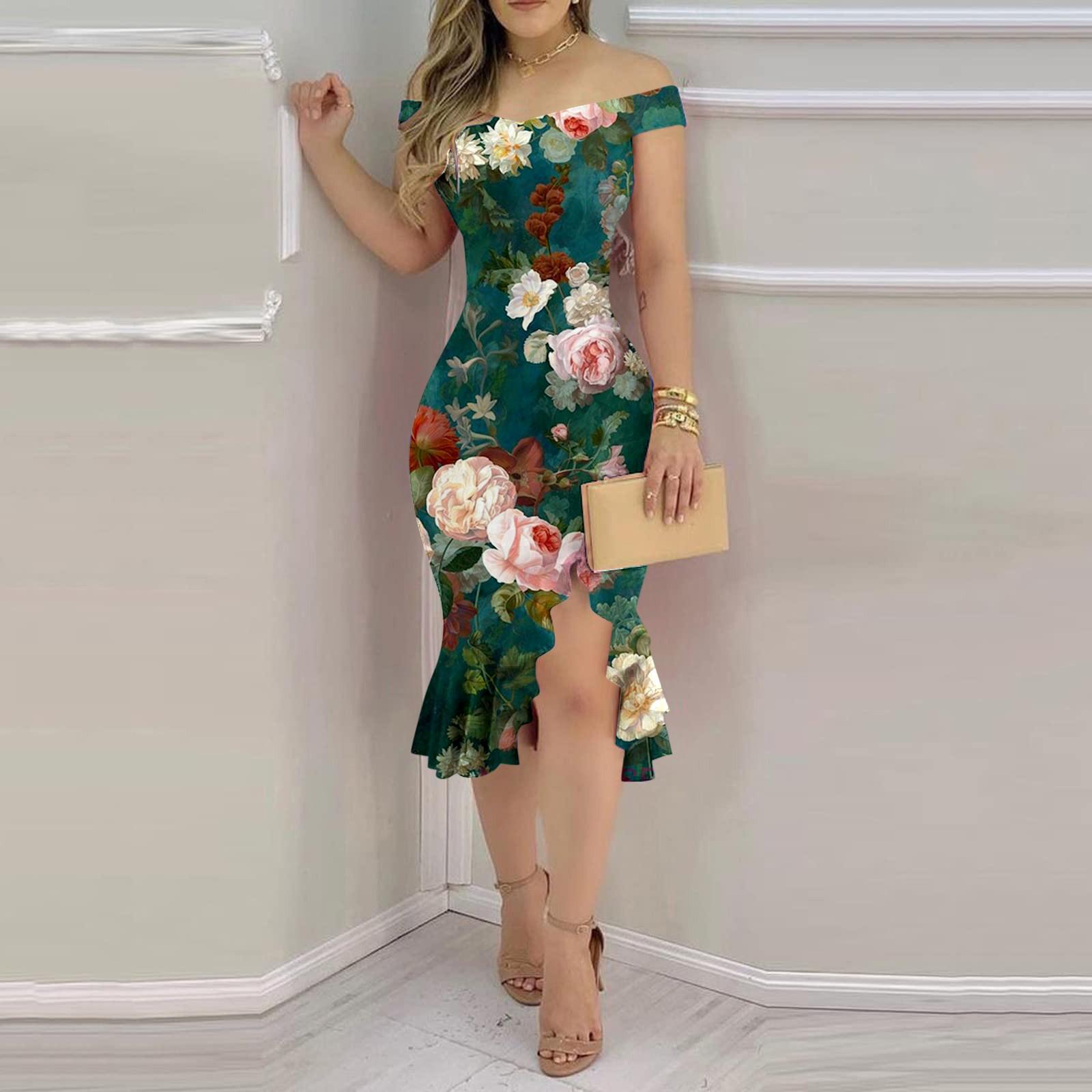 

Женское сексуальное свободное простое платье миди с открытыми плечами и открытой спиной с разрезом и рюшами на молнии сзади, праздничное платье, коктейльные платья XXL красный