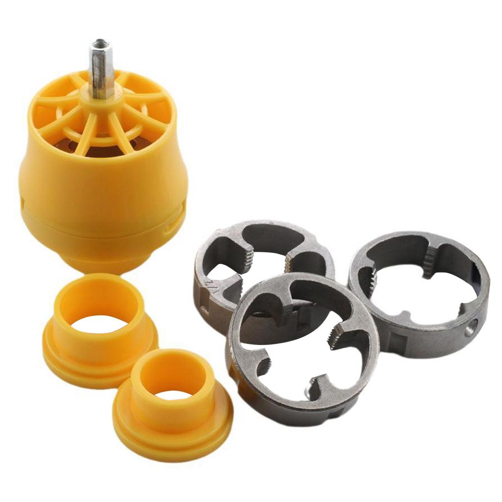 Plastic Pipe Thread Die Kit Fine Craftsmanship Professional Cutting Pipe Threading Tool Suitable for Removing Damaged Screws