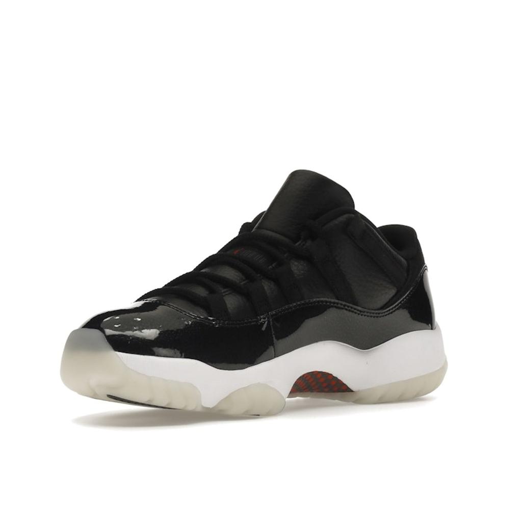 Air Jordan 11 Retro Low 72-10 Unisexové tenisky Černá Gym-Red Bílá AV2187-001