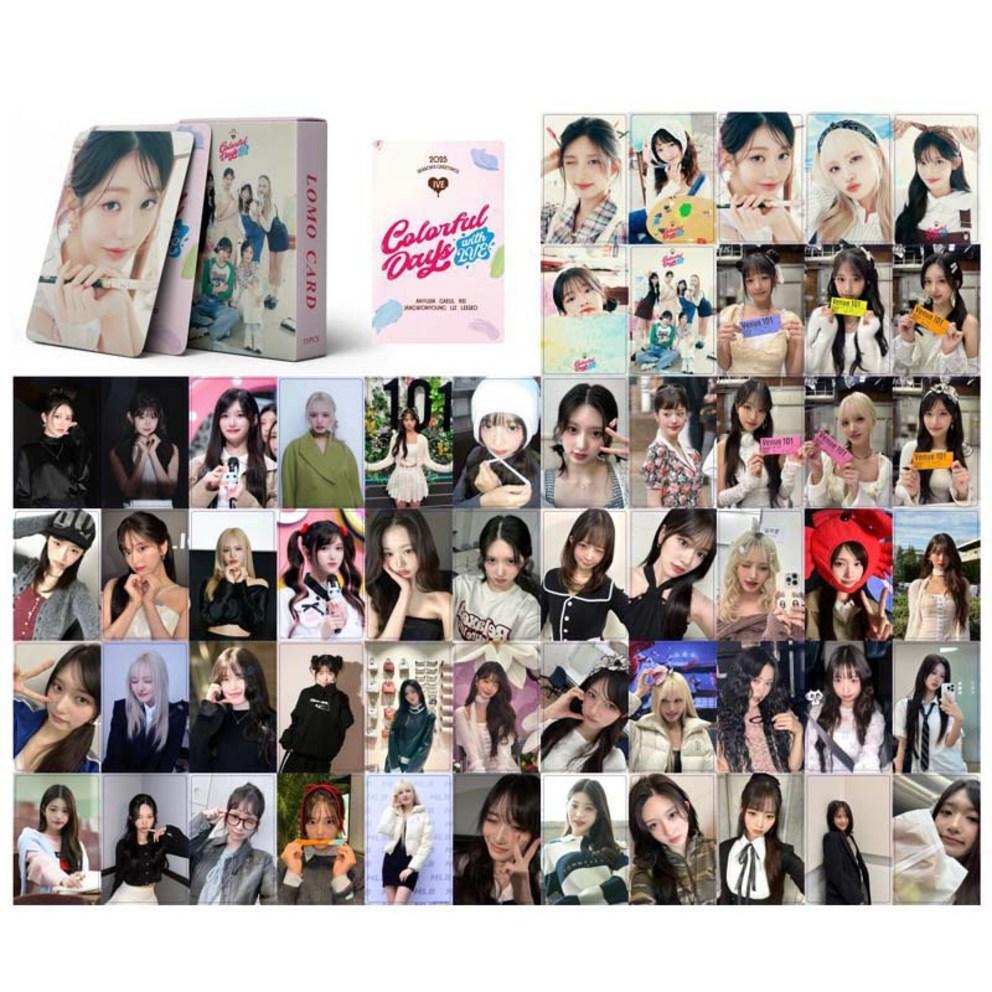 Ive Foca Photocard Hologram Season's Greetings 2025 COLORFUL DAYS 1 Box (55 Sheets) / Jang Won-young, An Yu-jin, Ray, Lee Seo, Ga-eul