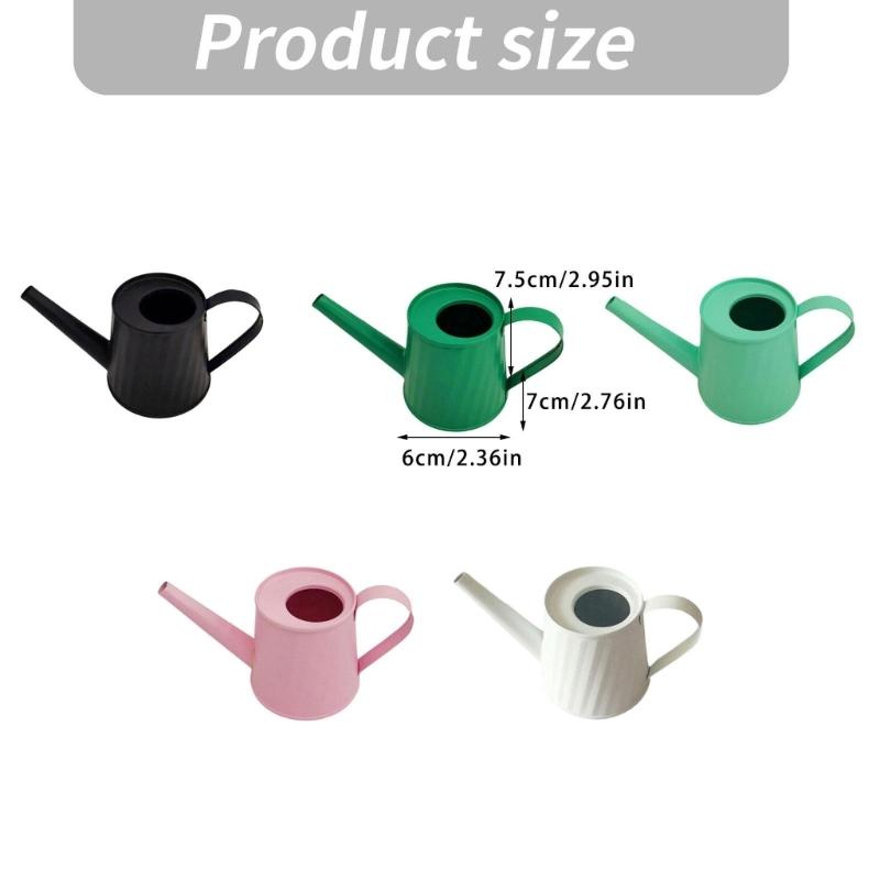 Long Spouts Watering Can Iron Without Splashes Light weight Body Effortlessly Pouring For Potted Plant Gardeners