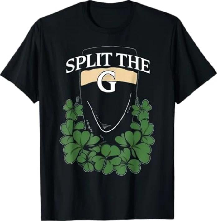 Funny Split The G St Patricks Day Tshirt S