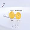 Golden Frosted Fu Ji Ruyi Star Dragon Gourd Pendant with Love Hammer Pattern