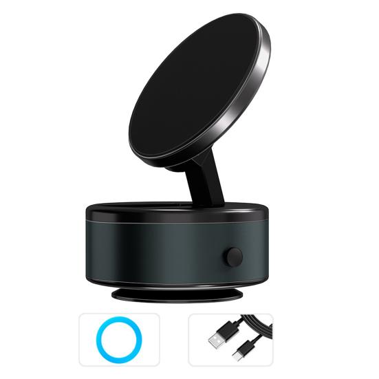 Suport pentru telefon cu aspirație magnetică pentru mașină Suport pentru telefon cu aspirație inteligentă electrică, 360 de grade