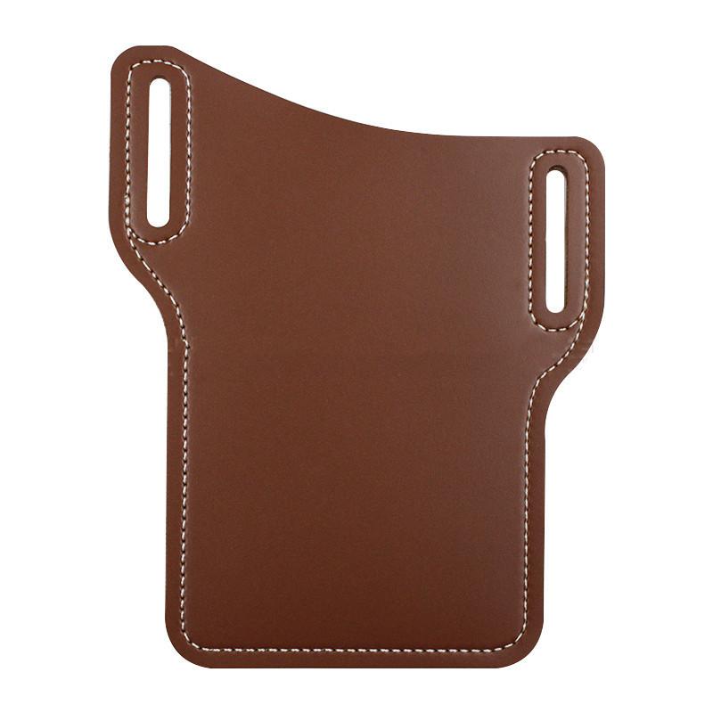 Waist-Hanging Leather Mobile Phone Pocket, Outdoor Anti-Lost Waist-Hanging Mobile Phone Protective Cover