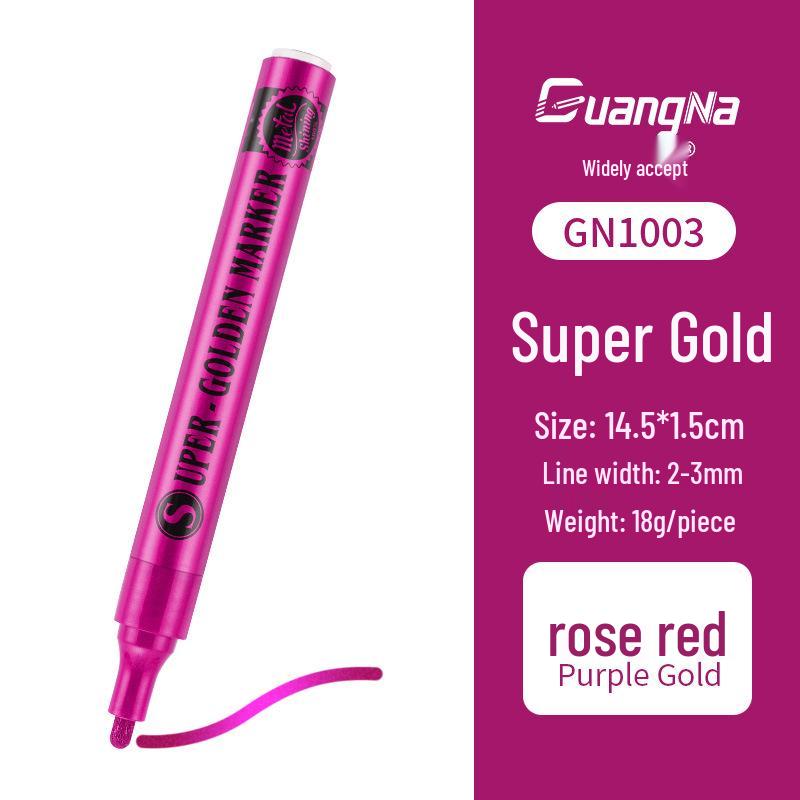 Metallic Color Craft Markers: Water-Based Paint Pens for Albums, Cards, Ceramics, and More