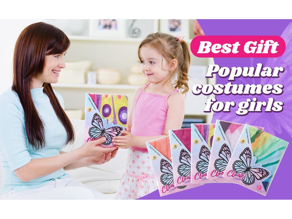 New Children's Halloween Elf Costume with Angel Wings and Mask