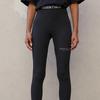 Fear of God Essentials Fw21 Athletic Legging Black Logo Printed Skinny American Heavyweight Knit Sports Pants Unisex Black FOG-FW21-033