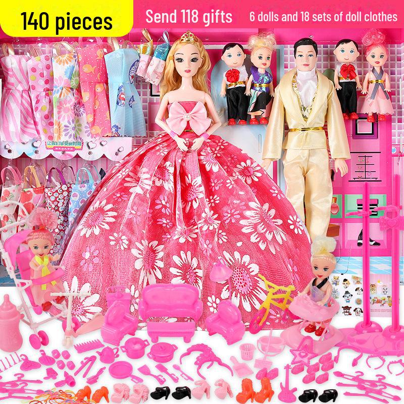 

Подарочный набор для детей: кукла Барби и папа, 30 см, принцесса, нарядная Barbie Doll Gift Box