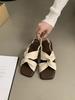 Flat-soled Sandals Women's Summer Outer Wear New Versatile French Beautiful Fairy Style with Skirt Travel Seaside Roman Shoes