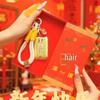 Goldenes Pferde Schlüsselanhänger Geschenkset: Taschenanhänger & Handy-Anhänger für das Neue Jahr