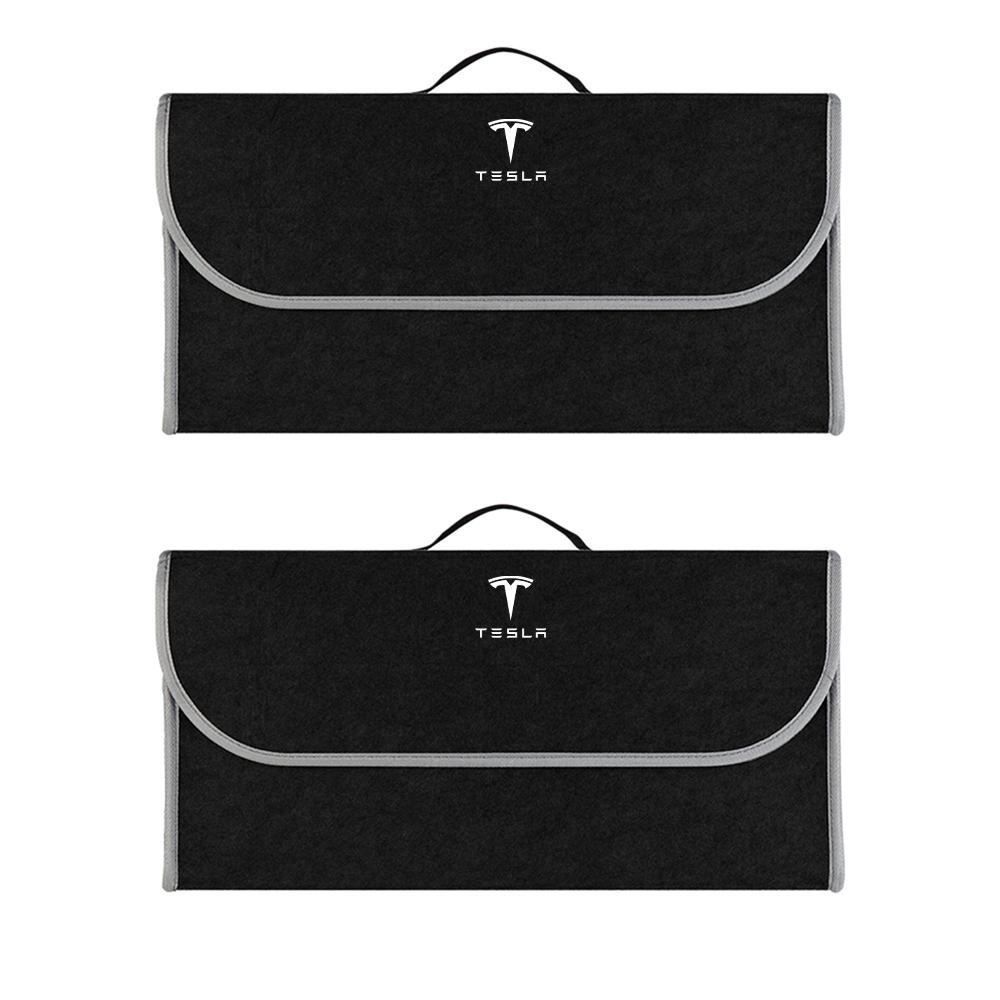 GQNBY1 Car Sundries Storage Box Trunk Folding Organizer Bag Tool Case For Tesla Model 3 Model S X Model Y Cybertruck Roadster SpaceX