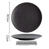 Meishangyuan Frosted Stone Pattern Ceramic Dinner Plates