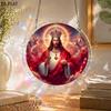2D Flat, 1set/83pcs 18.8cm Acrylic Jigsaw 2D Flat - Sun Catcher - Three Layer Acrylic - Middle Layer Is Puzzle - Stained Glass Effect Window Hanging D