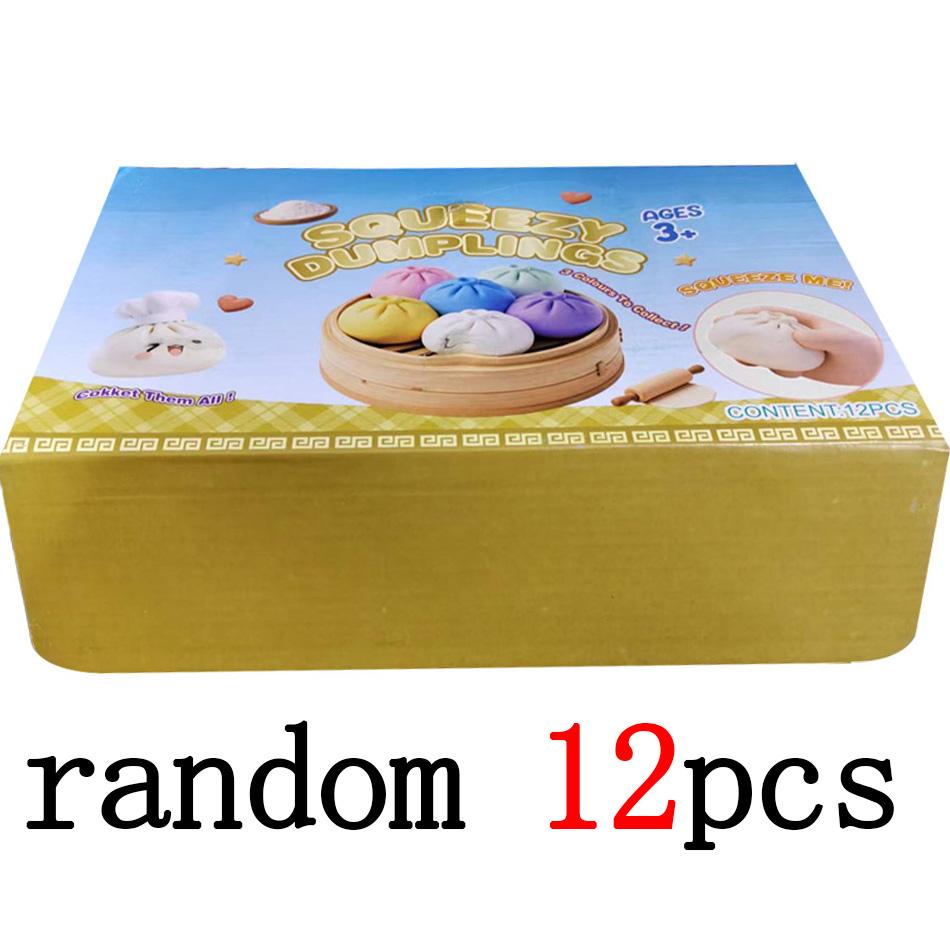 Jouet Giant Squishies Bun Dumpling, Boule Anti-Stress Dumpling Scintillante à Montée Lente, Jouet Fidget Anti-Stress pour la Maison, le Bureau, les Voyages