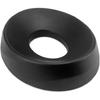 QWORK Motorcycle Helmet Stand, Helmet Service Pad, Helmet Support Donut Ring For Motorcycle Snowmobile Scooter Helmetsm, Black