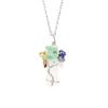 Natural Stone Irregular Crystal Strip Winding Gravel Tree Of Life Pendant Necklace N673