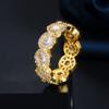 J0114 Diamond Ring Micro Zircon Gold Plating