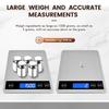 High-Precision Tempered Glass Kitchen Scale, 15kg Capacity