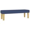 Box Spring Bed with Mattress Blue 160 x 200 cm Fabric