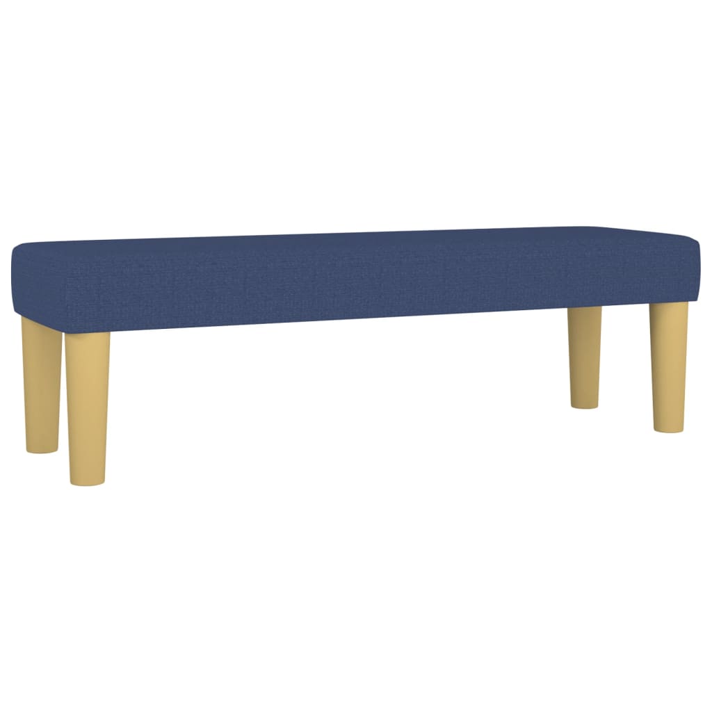 Box Spring Bed with Mattress Blue 160 x 200 cm Fabric