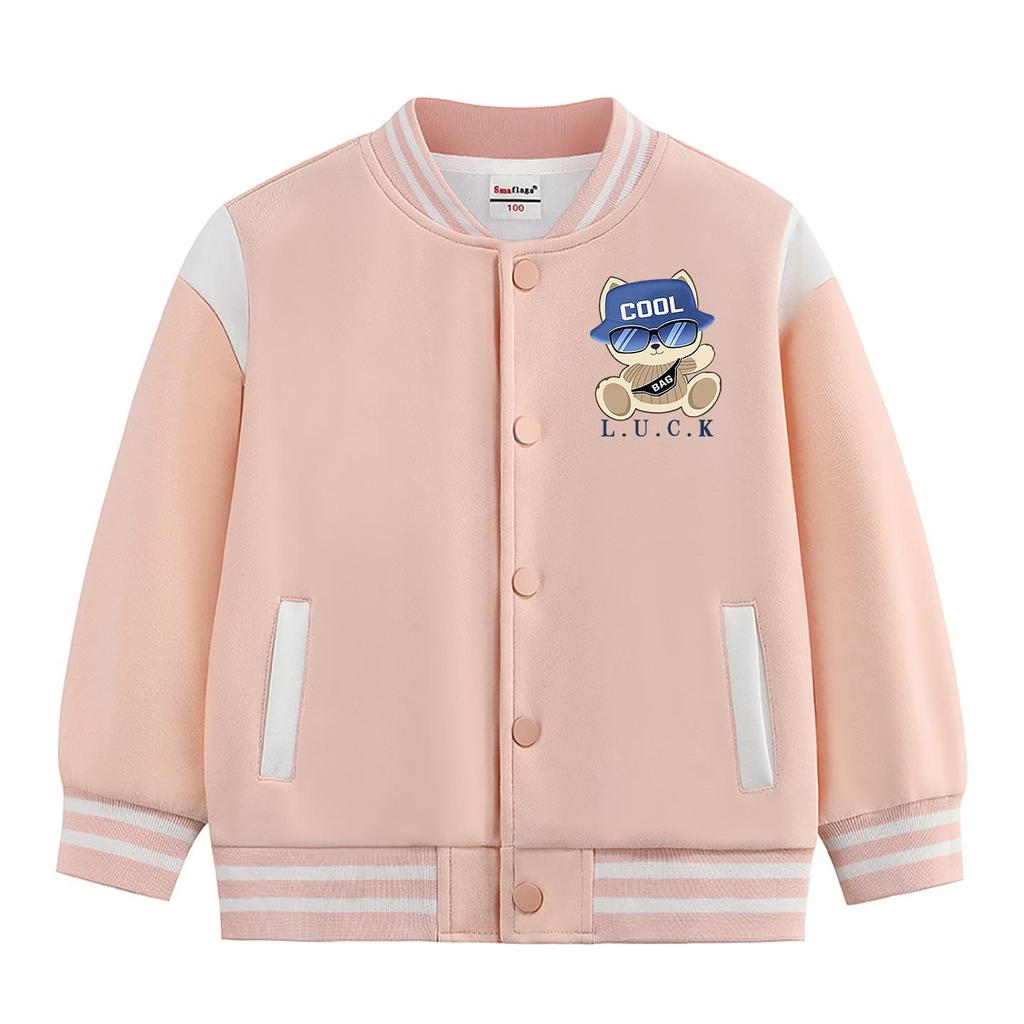 Jungen Koreanischer Stil Winter Baseballjacke mit Samt
