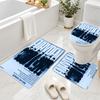 3Pcs Flannel Toilet Mat Set ENHYPEN Bathroom Rug Non Slip Bath Carpet Home Decor