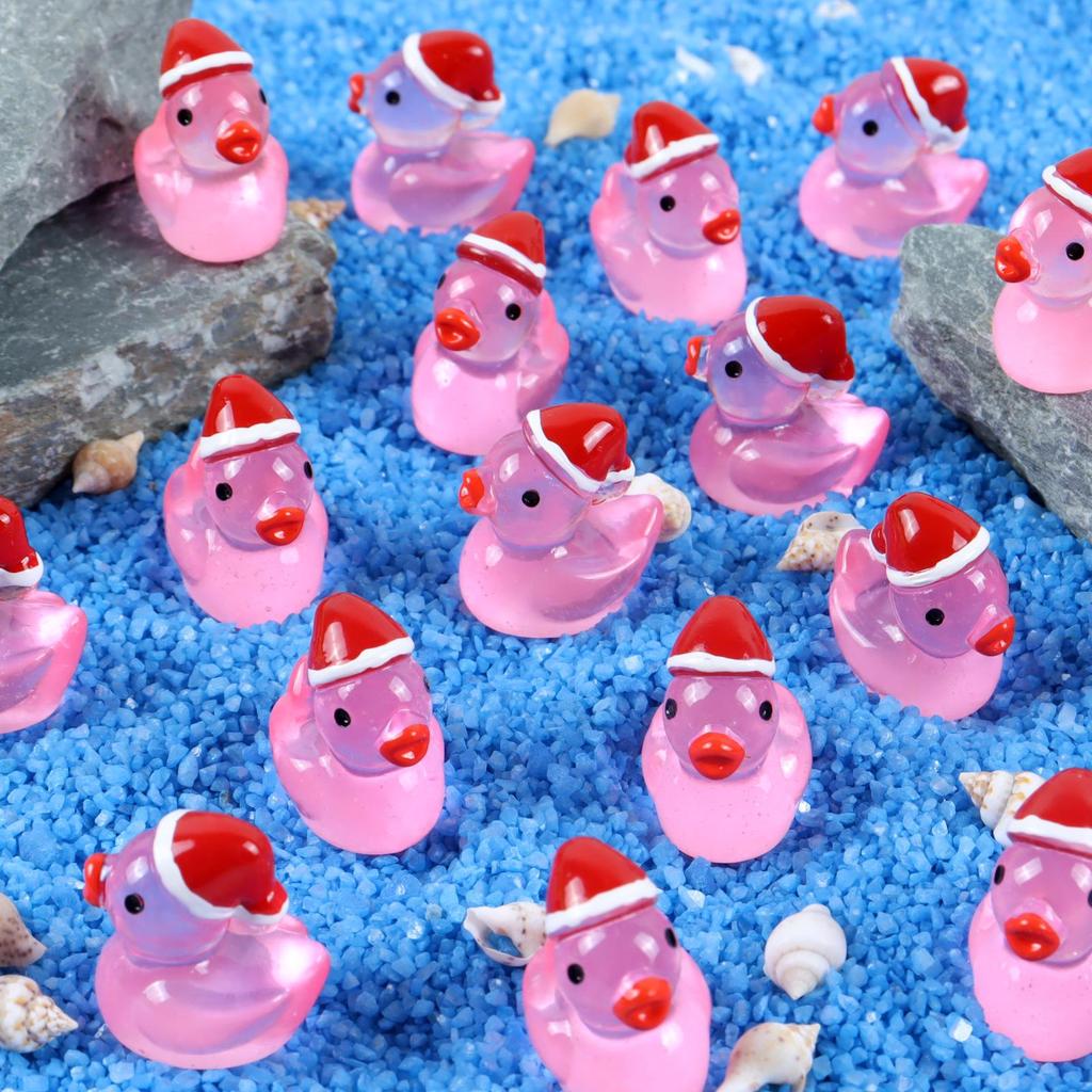 Luminous Christmas Mini Yellow Duck Resin Ornament