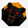 1PC Wolf Moon Automatic Folding Umbrella Portable Collapsible 8-Rib Umbrella for All Seasons, Casual Outdoor Accessory, A21