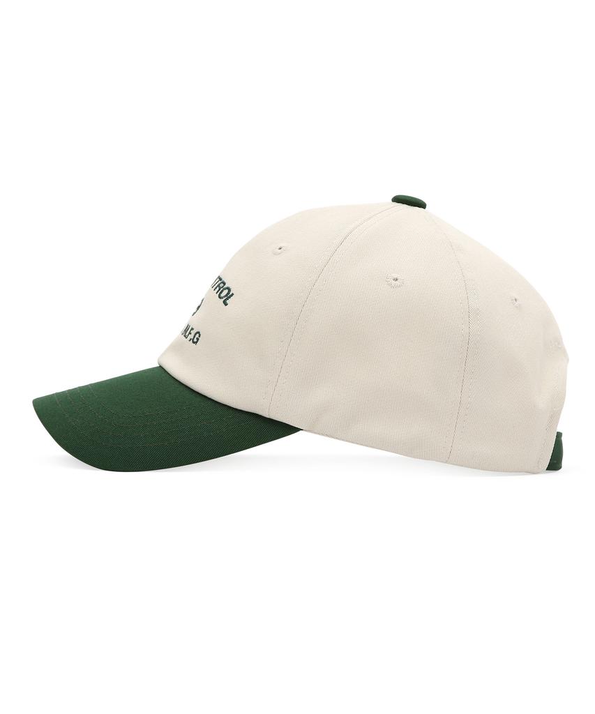 Eondeokeonteulol All-Season Cotton Color Block Logo Soft Top Ball Cap Unisex Baseball Cap College Crew / Authentic B B / Green
