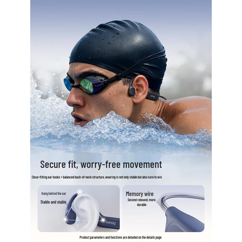 SANAG B33S IP68 Bone Conduction Wireless Sports Headphones