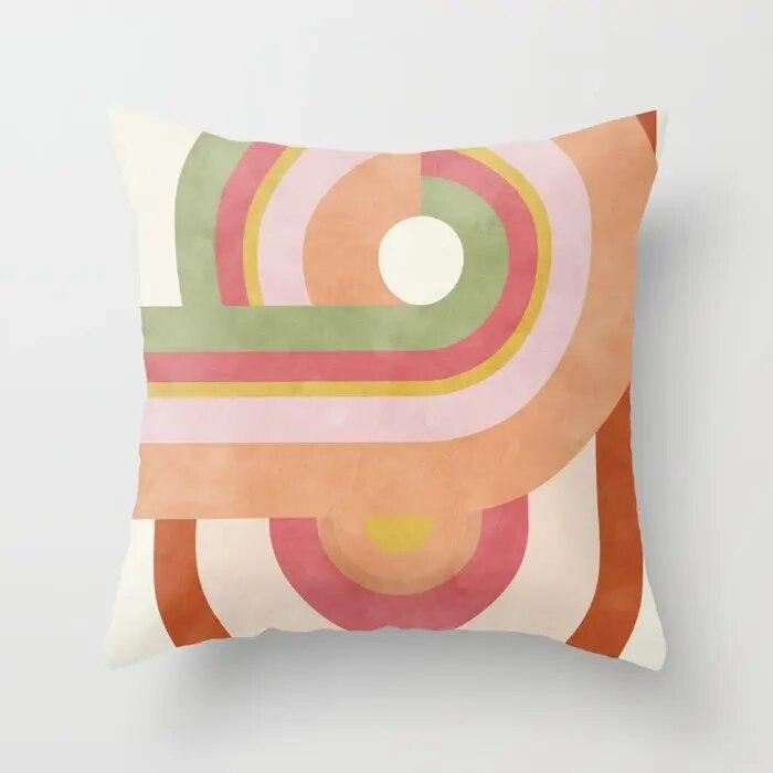 Dekoracja Domu Poszewka na Poduszkę Pokrowiec na Poduszkę na Sofę Skandynawski Salon Abstrakcyjne Różowe Serce