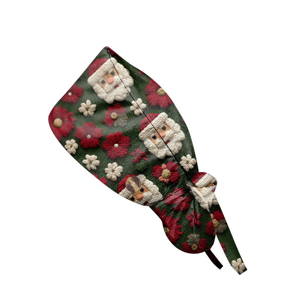 Fasjonabel arbeidshette med trykk, uformelle hestehalehette for kvinner, vaskehette, Baotou-hette