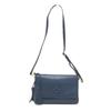 Tory Burch Logo Fringe Shoulder Bag Leather blue/SilverHardware