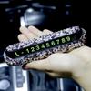 Diamond Crystal Car Temporary Parking Card Telephone Number Plate Magnetic Adsorption Design Bling Car Accessories for Women