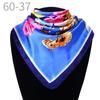 New simulated silk scarf, striped women's small square scarf, flight attendant workplace decoration cm spring and summer silk scarf