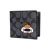 [Customized Bag] 3 IN 1 Wallet MAY All the Way Gothic Oracle Leather Wallet Men's Black Orange Puppy