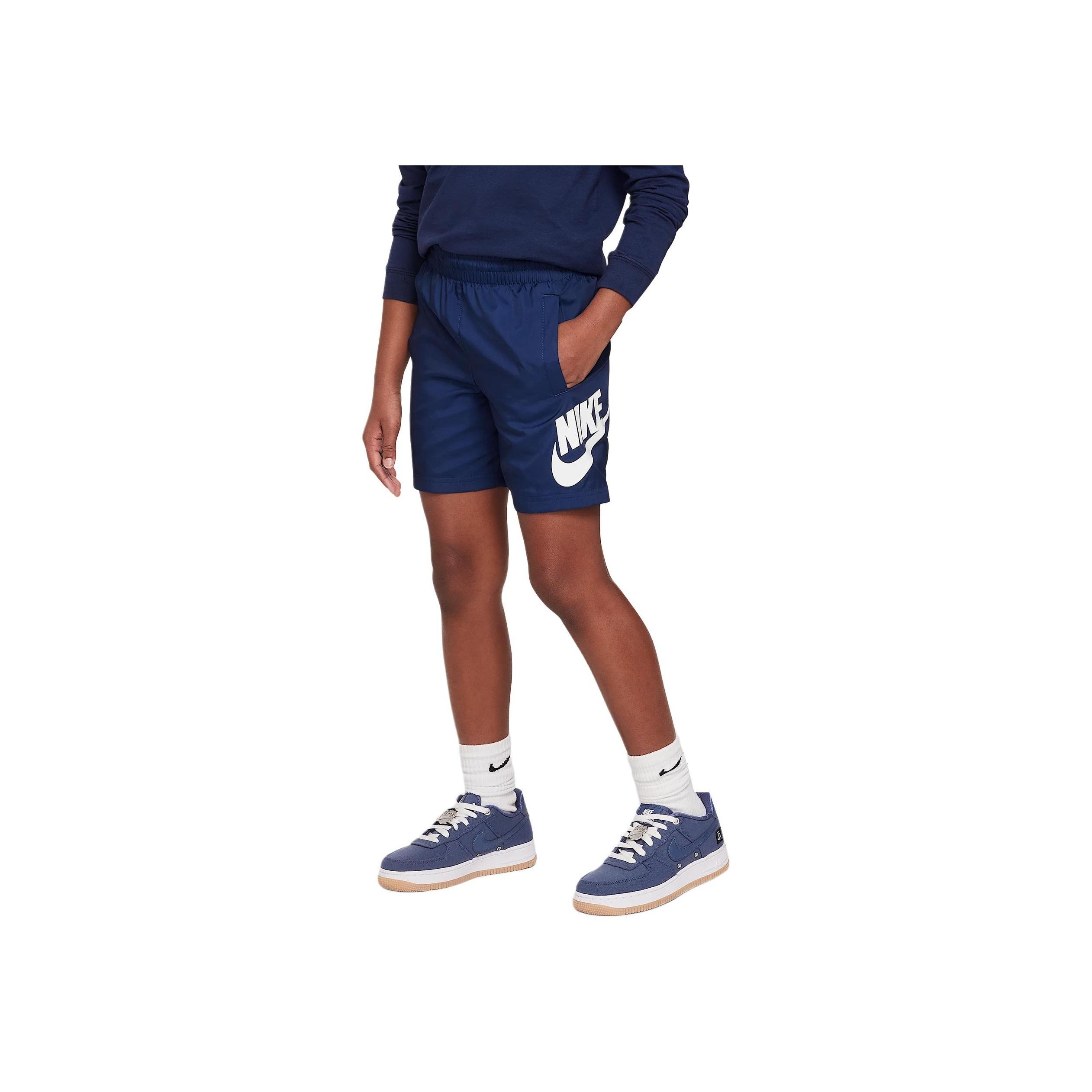 

Nike Logo Elastic Waist Shorts Kids shorts Blue HF8138-410 L