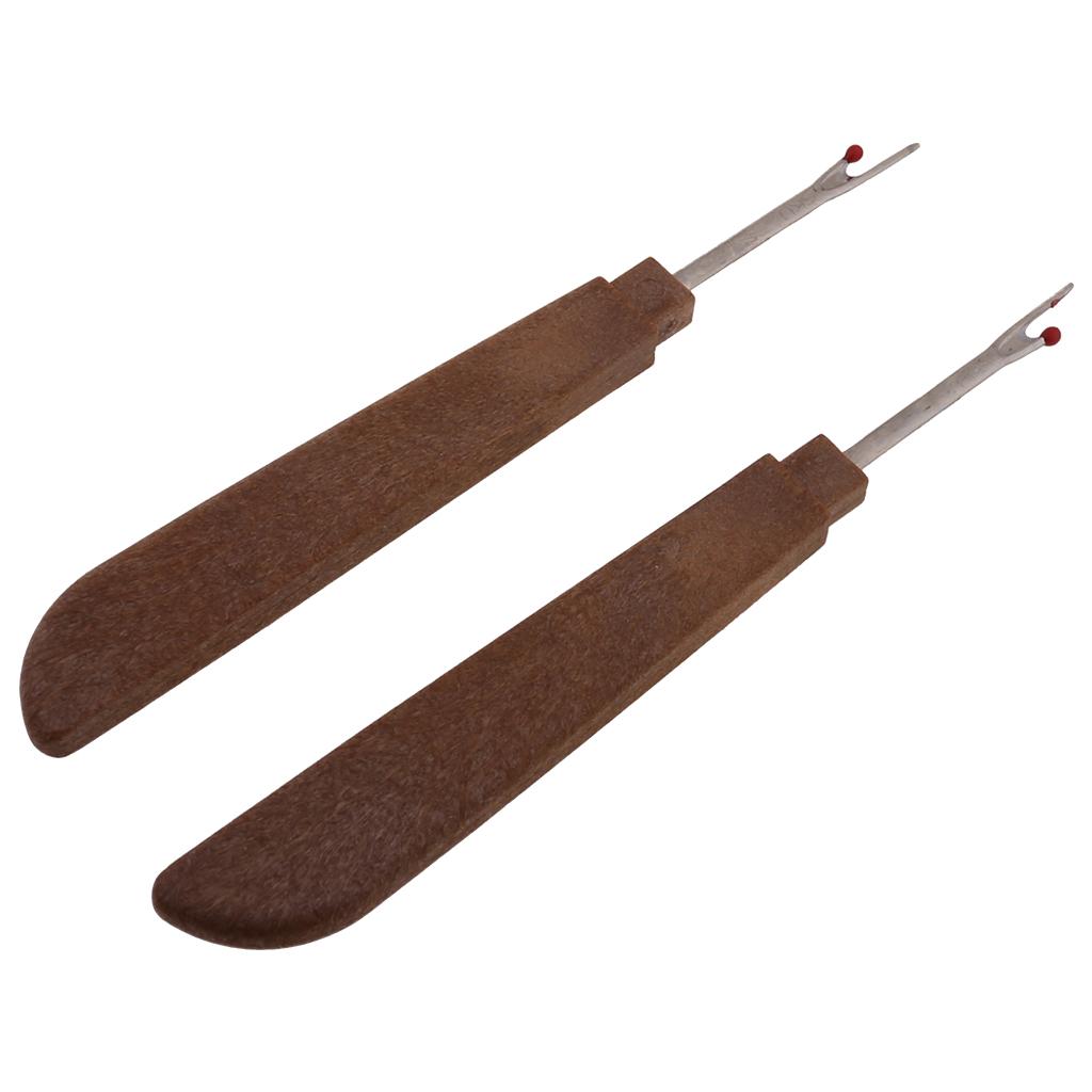 2Pcs Plastic Handle Craft Thread Cutter Seam Ripper Stitch Unpicker Needle Arts