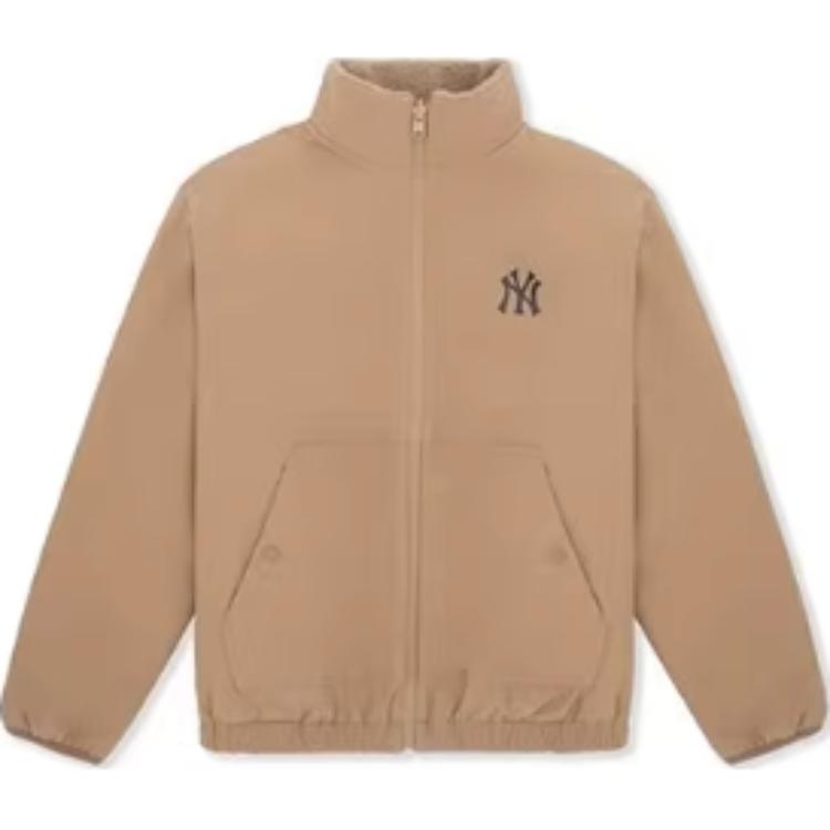 

New MLB New York Yankees Velvet-feel Coat Unisex Apricot 3AFDV0346-50BGL