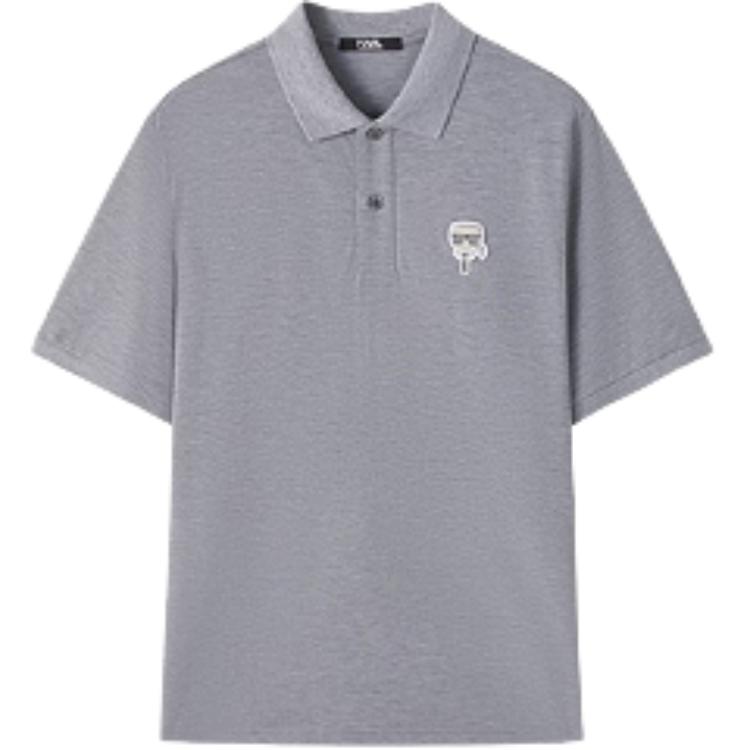 KARL LAGERFELD Polo Shirt Men's Gray M22O2002255